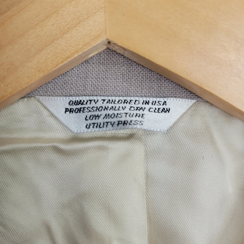 John Weitz Tan Sport Coat with Gold Buttons